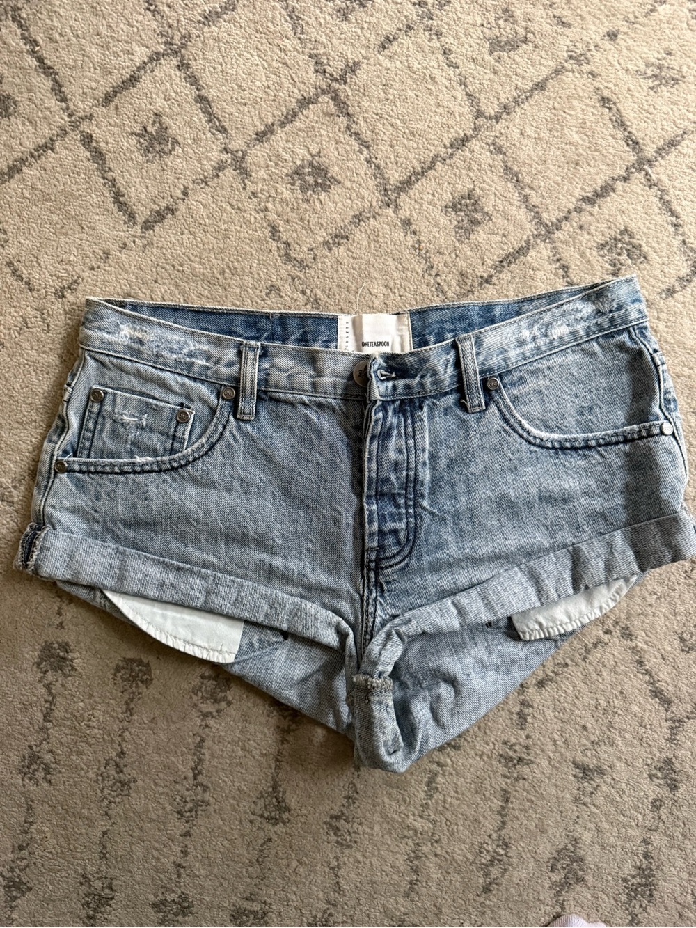 One Teaspoon Bandits Denim Jean Shorts